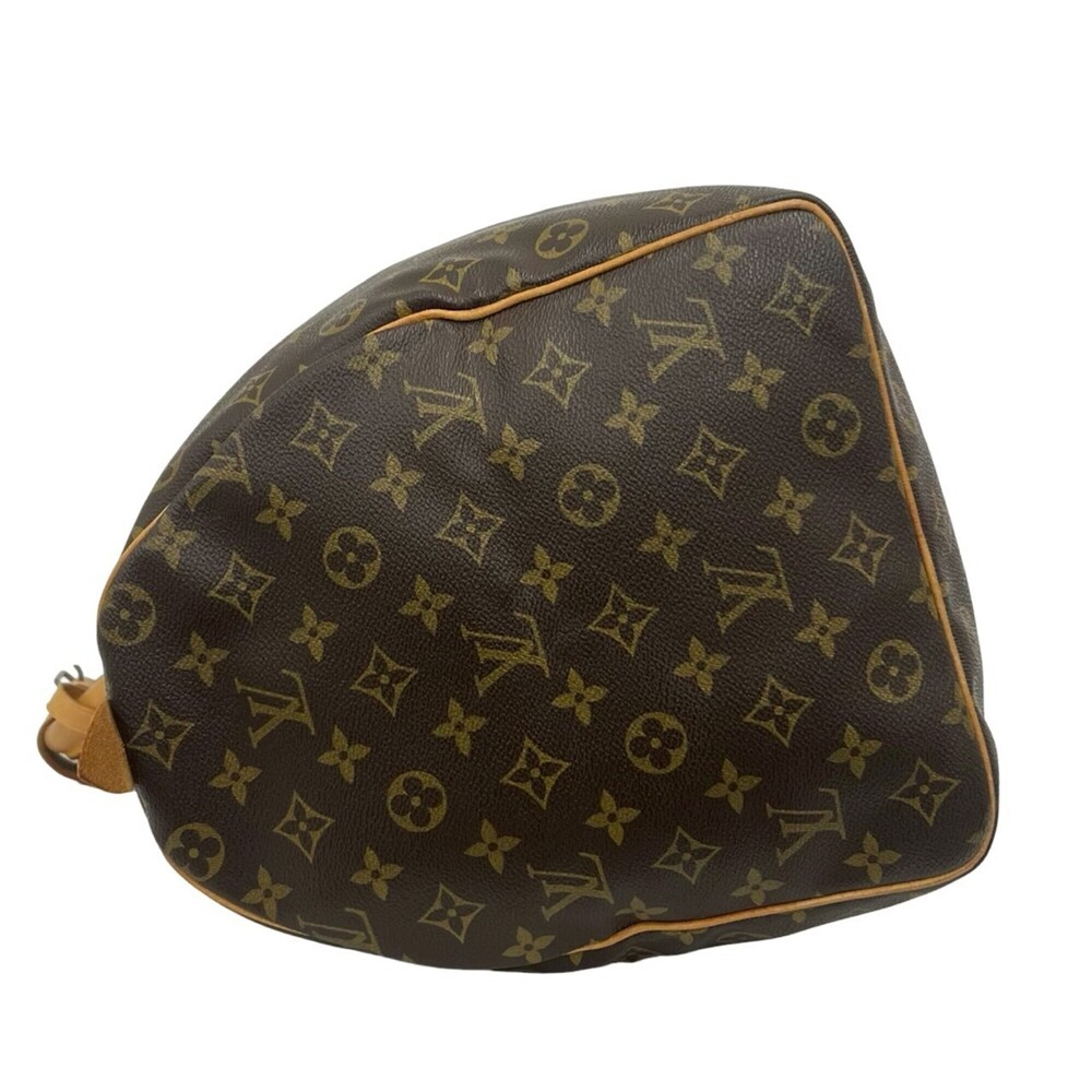 LOUIS VUITTON Vintage Brown Monogram Leather Keepall 50 Boston Bag - Picture 5 of 9